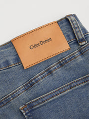 High Stretch Cider Denim High Rise Solid Flared Jeans