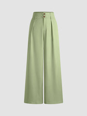 Mid Rise Straight Leg Trousers