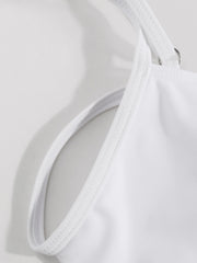 Shaping Square Neck Backless One Piece Swimsuit