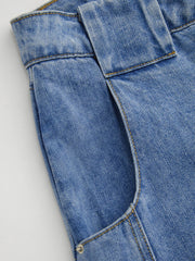 Cider Denim Mid Rise Solid Barrel-leg Jeans