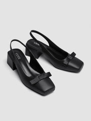 BOWKNOT SLINGBACK HEELS