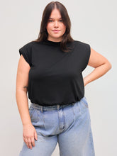 Jersey Round Neck Solid Bodysuit Curve & Plus