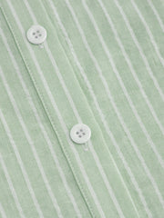 Cotton-blend Polo Striped Short Sleeve Shirt
