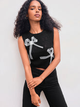 Round Neckline Lace Bowknot Crop Vest