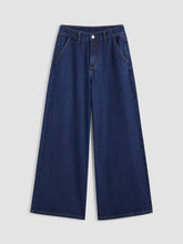 Cider Denim Mid Rise Solid Pocket Baggy Jeans