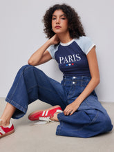 Cider Denim Mid Rise Solid Double Button Pocket Baggy Jeans