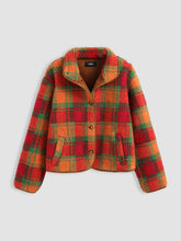 Plaid Teddy Fleece Jacket