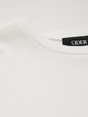 Thermal Cotton-blend Round Neckline Solid Long Sleeve Tee