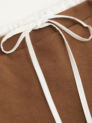 Terry High Rise Knotted Mini Skirt