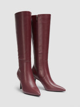 POINTED TOE STILETTO KNEE HIGH BOOTS