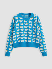 Knit Sheep Pattern Sweater