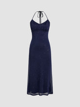 Glitter Knotted Maxi Dress