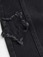 Denim Mid Rise Star Barrel-leg Jeans Curve & Plus