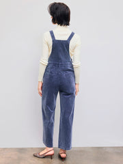 Washed Corduroy Buckle Up Pocket Jumpsuit