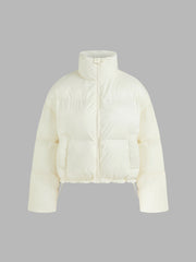 High Neck Drawstring Oversized Puffer