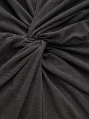 Cowl Neck Twist Split Maxi Dress