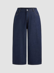 Cider Denim Mid Rise Pocket Baggy Jeans Curve & Plus
