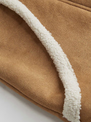 Oversized Faux Shearling Borg Jacket