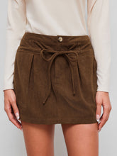 Corduroy Low Rise Pocket Mini Skirt
