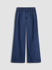 Cider Denim Mid Rise Wide Leg Jeans