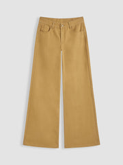 Cider Denim Low Rise Wide Leg Jeans