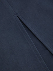 Boat Neck Ruched Split Maxi Dress