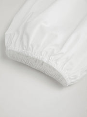 100% Cotton Tie Front Bow Smock Mini Dress