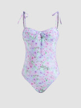 Floral Sea Underwire One Piece Swimsuit