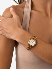 Classic Square Gold Bracelet Watch