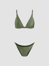 V-neck Triangle Cheeky Bikini Set