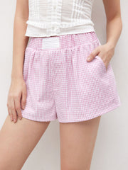 Gingham Seersucker Boxer Shorts