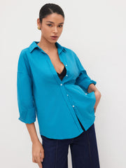 100% Cotton Collar Button Oversized Shirt
