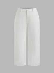 Mid-Rise Straight Leg Curve & Plus