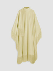 Tassel Hem Solid Maxi Dress