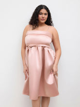 Square Neck Bowknot Midi Dress Curve & Plus