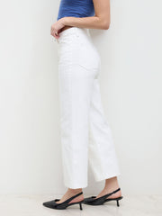 Mid-Rise Straight Leg- Cropped
