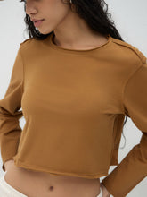 100% Cotton Round Neckline Crop Tee