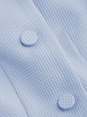 Jacquard Notched Collar Bowknot Blazer