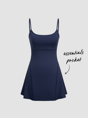 CIDERAIRY™ Scoop Neckline Solid Pocket Active Skort