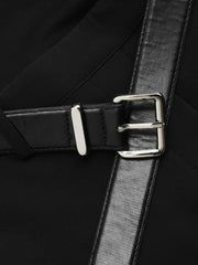 Boat Neck Tapered Jumpsuit With Belt