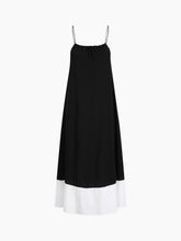 Two-Tone Maxi Slip Dress
