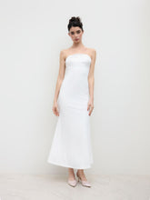 Bandeau Bowknot Ruched Mermaid Maxi Dress