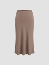 Low Rise Ruffle Midi Skirt