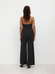 Halter Neckline Wide Leg Jumpsuit