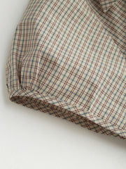 100% Cotton Tartan Split Ruched Shirt Curve & Plus