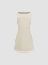 See-through Mini Dress & Solid Cami Mini Dress