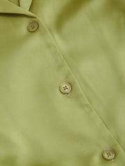 Satin Collar Knotted Top