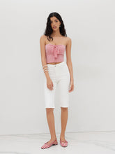 Gingham Bowknot Crop Bandeau Top