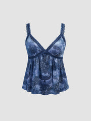 Velvet Sweetheart Aztec Lace Cami Top
