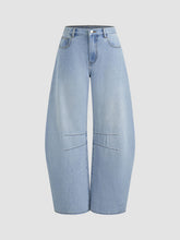 Cider Denim Low Rise Barrel-leg Jeans